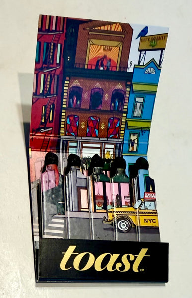 "Toast NYC" Retro Feature Matchbook