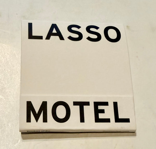 "LASSO MOTEL WHISKEY" Retro Feature Matchbook