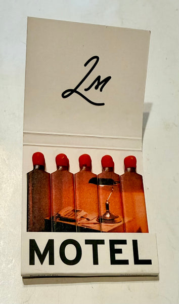 "LASSO MOTEL WHISKEY" Retro Feature Matchbook