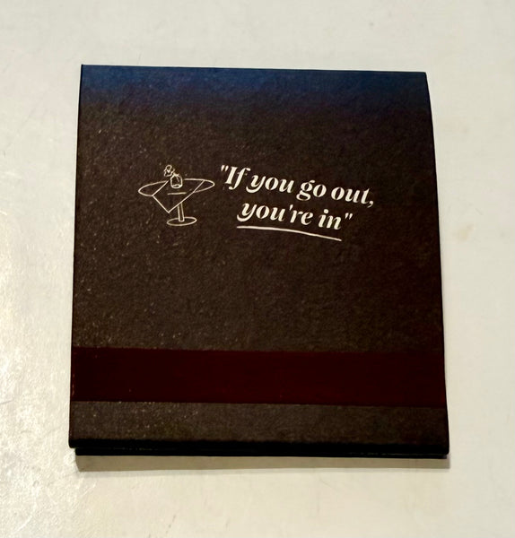 "Open Table Dining Out Social Club" Retro Feature Matchbook