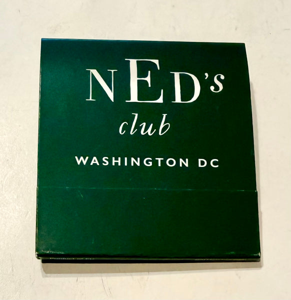 "Ned's Club Washington DC" Retro Feature Matchbook