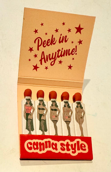 "Smokeshow Speakeasy Canna Style" Retro Feature Matchbook