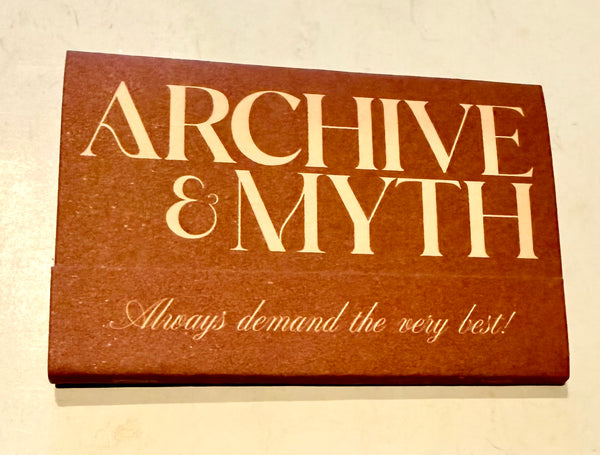"Archive & Myth" Retro Feature Matchbook