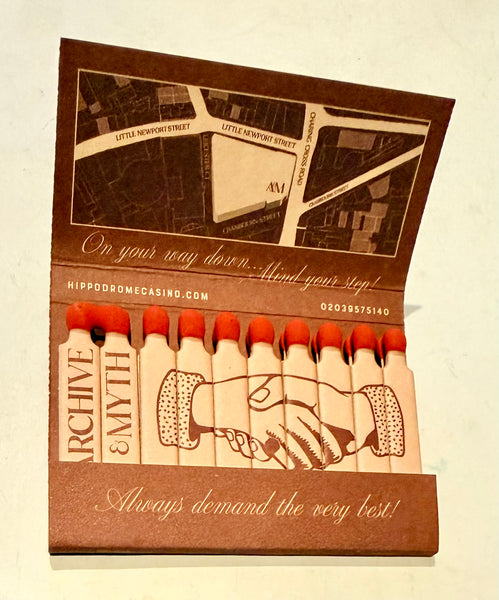 "Archive & Myth" Retro Feature Matchbook