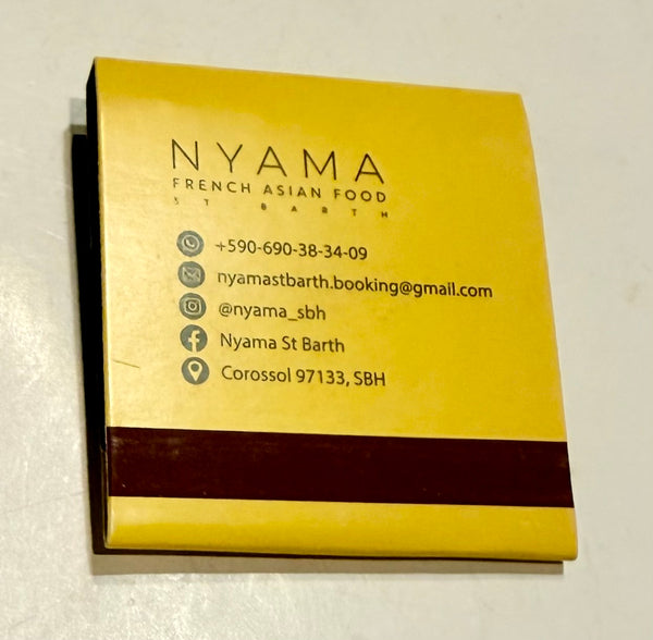 "NYAMA" Retro Feature Matchbook