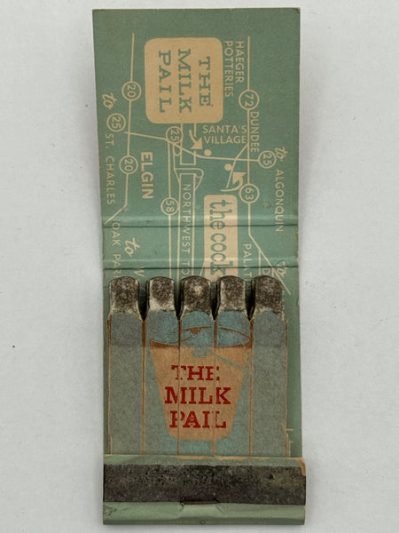 "The Milk Pail" Elgin, IL  Vintage Feature Matchbook