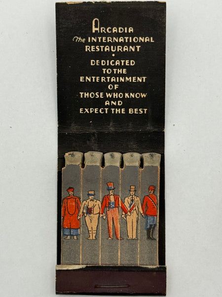 "Arcadia" Phila, PA Vintage Feature Matchbook C