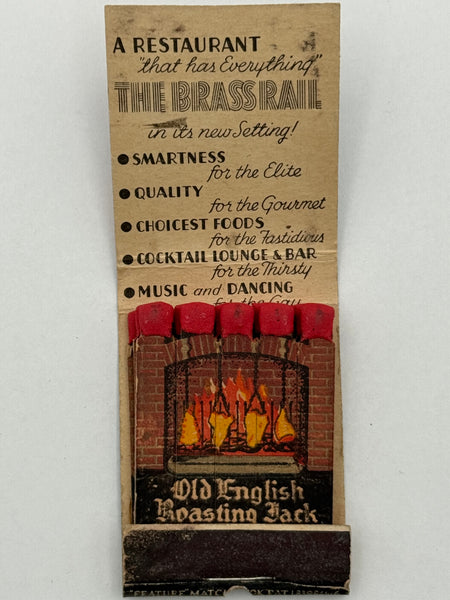 "The Brass Rail" NYC, NY Vintage Feature Matchbook B