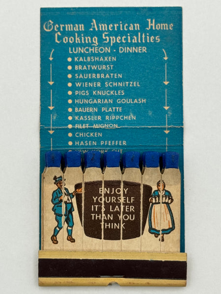 "Turner Inn Hofbrau" Los Angeles, CA Vintage Feature Matchbook