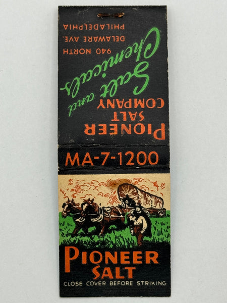 "Pioneer Salt Company" Phila, PA Vintage Feature Matchbook