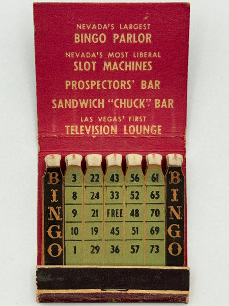 "Lucky Strike Club" Las Vegas, NV Vintage Feature Matchbook