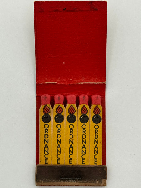 "The Ordnance Training Center" Aberdeen,MD  Vintage Feature Matchbook