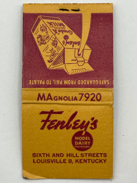 "Fenley’s" Louisville, KY Vintage Feature Matchbook