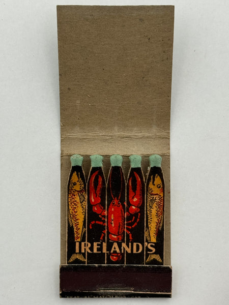 "Ireland’s Oyster House" Chicago, IL Vintage Feature Matchbook