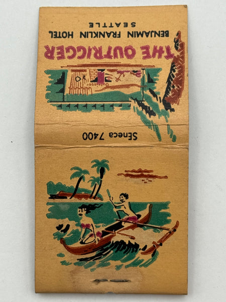 "The Outrigger / Benjamin Franklin Hotel" Vintage Feature Matchbook