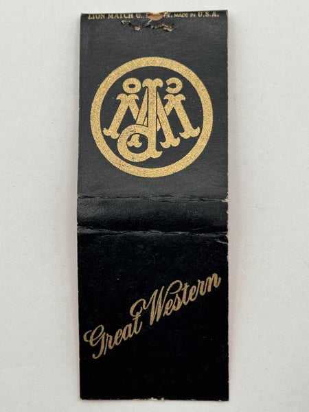 "Great Western" Vintage Feature Matchbook