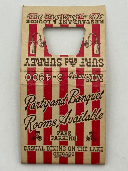 "Surf and Surrey" Vintage Feature Matchbook with a Knot-Hole Cover!
