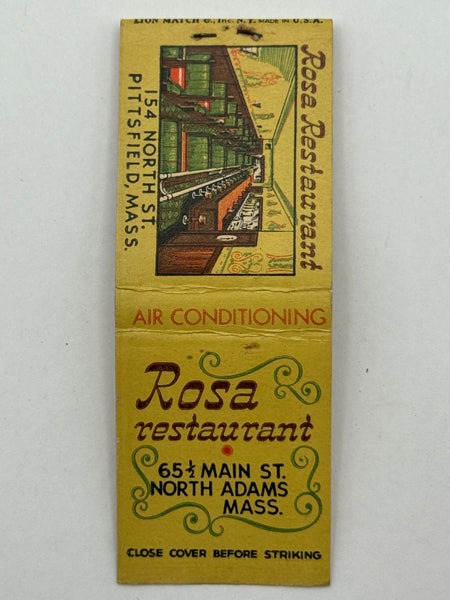 "Rosa’s Restaurant" Vintage Feature Matchbook