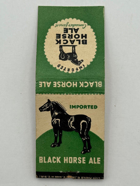 "Black Horse Ale" Vintage Feature Matchbook