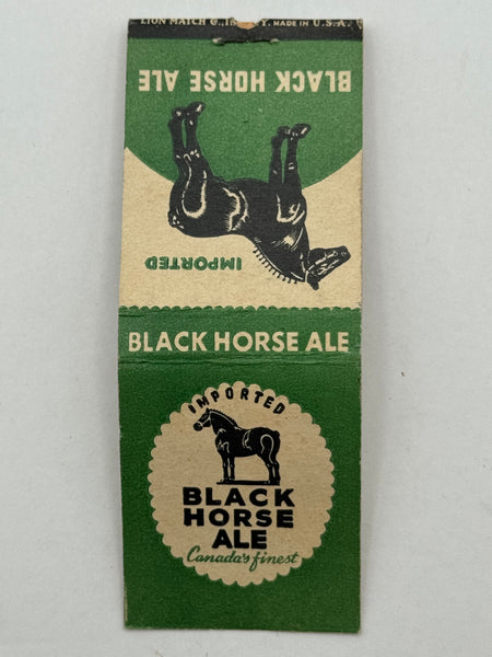 "Black Horse Ale" Vintage Feature Matchbook