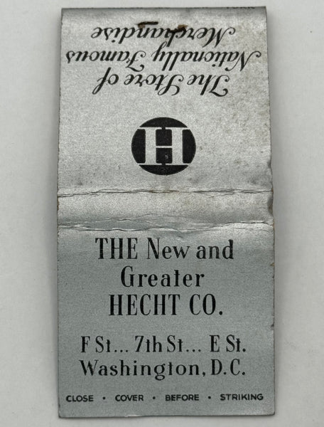 "The Hecht Co." Washington, DC Vintage Feature Matchbook with a Pop-Up Display!