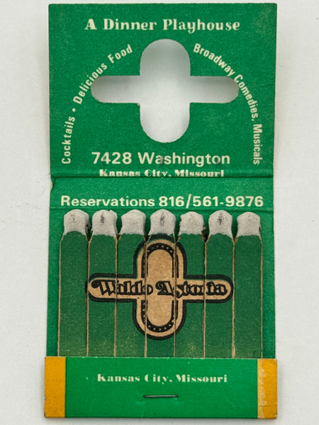 "Waldo Astoria" Kansas City, MO Vintage Feature Matchbook with a Knot-Hole Cover!
