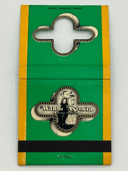 "Waldo Astoria" Kansas City, MO Vintage Feature Matchbook with a Knot-Hole Cover!