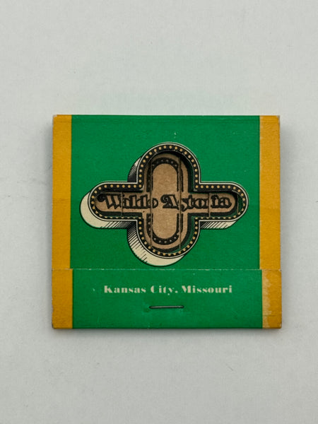 "Waldo Astoria" Kansas City, MO Vintage Feature Matchbook with a Knot-Hole Cover!
