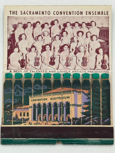 "Sacramento California" Vintage Feature Matchbook