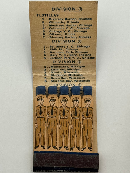 "U.S. Coast Guard Auxiliary" Chicago, IL Vintage Feature Matchbook
