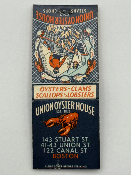 "Union Oyster House" Vintage Feature Matchbook