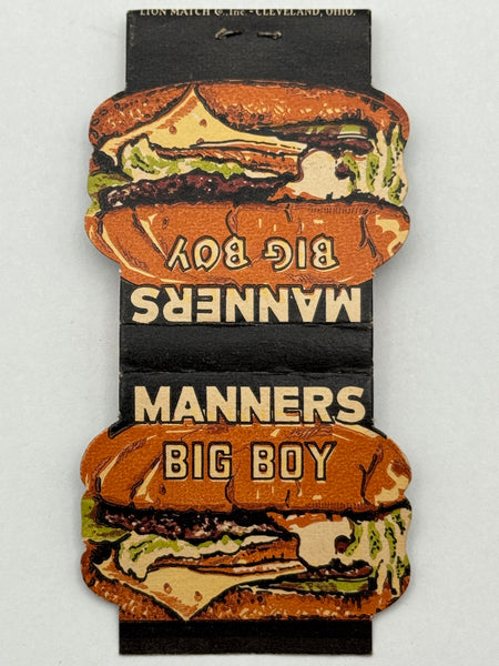 "Manners Restaurant" Vintage Feature Matchbook with a Contour Cover!