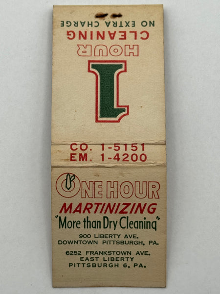 "One Hour Martinizing" Vintage Feature Matchbook