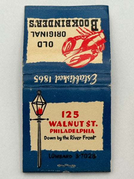 "Old Original Bookbinder’s" Phila, PA Vintage Feature Matchbook