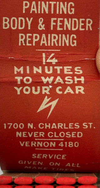 "Martin J Barry" Vintage Feature Matchbook