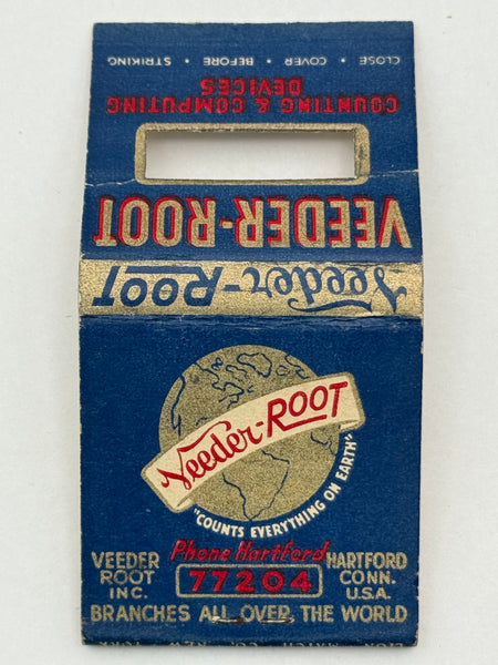 "Veeder-Root" Vintage Feature Matchbook