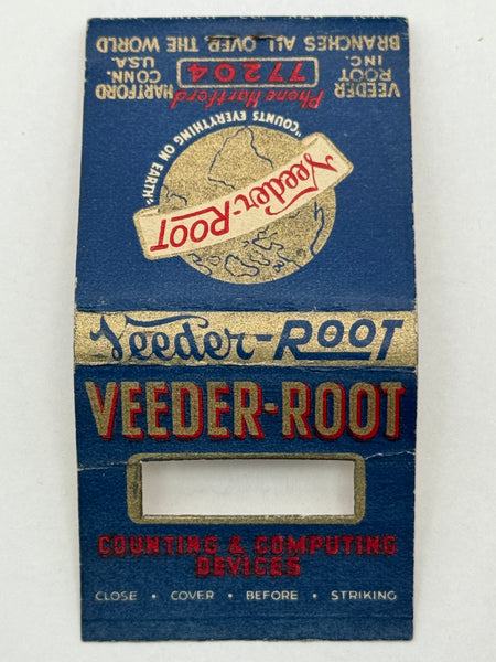 "Veeder-Root" Vintage Feature Matchbook