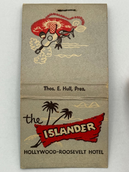 "The Islander / Roosevelt Hotel" Vintage Feature Matchbook