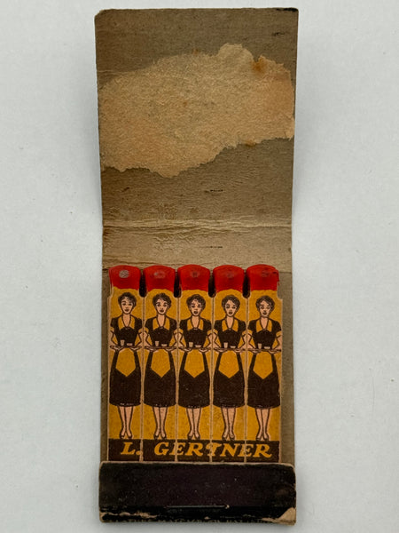 "L. Gertner" Vintage Feature Matchbook