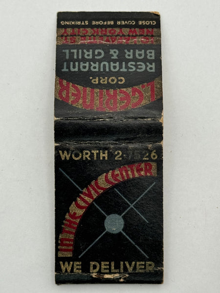 "L. Gertner" Vintage Feature Matchbook
