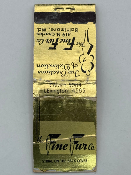 "The Fine Fir Co." Vintage Feature Matchbook