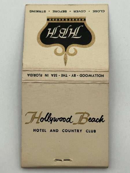 "Hollywood Beach Hotel" Hollywood By The Sea, FL Vintage Feature Matchbook