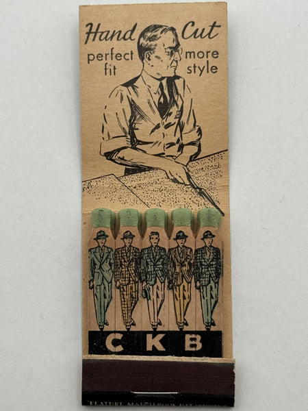 "Steve Hulburt / CBK" Freeport, IL Vintage Feature Matchbook