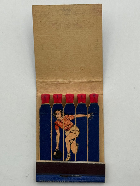 "Biegick’s Bowling Lanes" Vintage Feature Matchbook