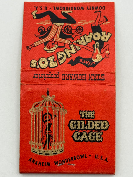 "Jim’s Roaring 20’s / The Gilded Cage" Vintage Feature Matchbook