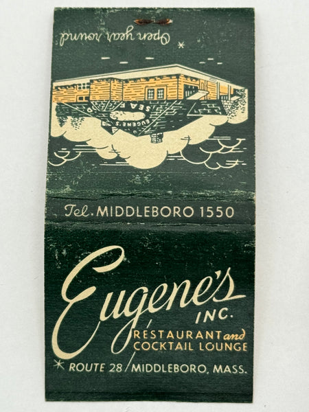 "Eugene’s Inc" Vintage Feature Matchbook