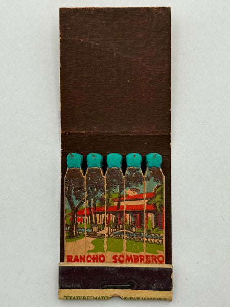 "Rancho Sombrero" Vintage Feature Matchbook