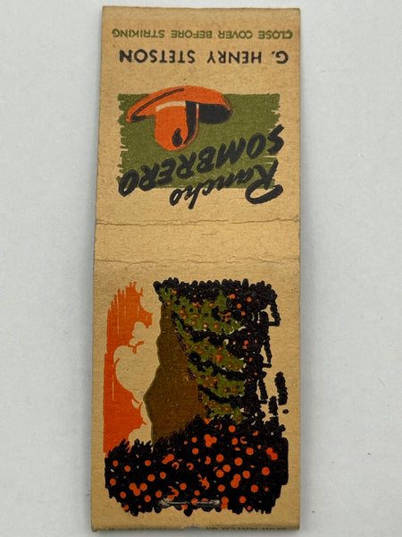 "Rancho Sombrero" Vintage Feature Matchbook