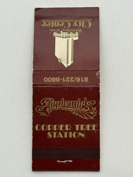 "City Center / Stephanie’s / Copper Tree Station" Vintage Feature Matchbook