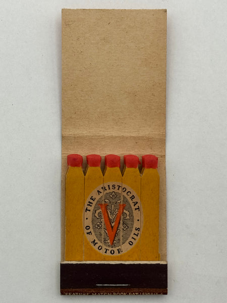 "The Vally Oil Co. / Veedol" Vintage Feature Matchbook